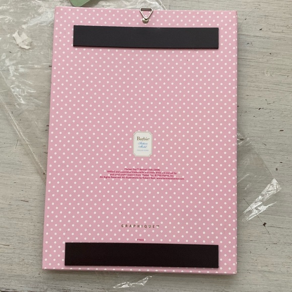 2010 Barbie Notepad, Sticky Notes, To Do Pad Magnetic Back - Picture 6 of 9